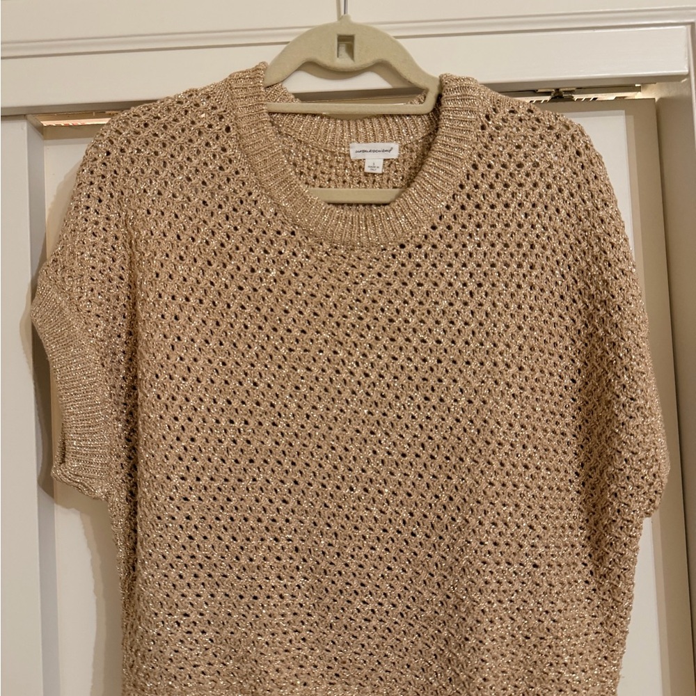 Women's Shimmer Open Knit Sweater